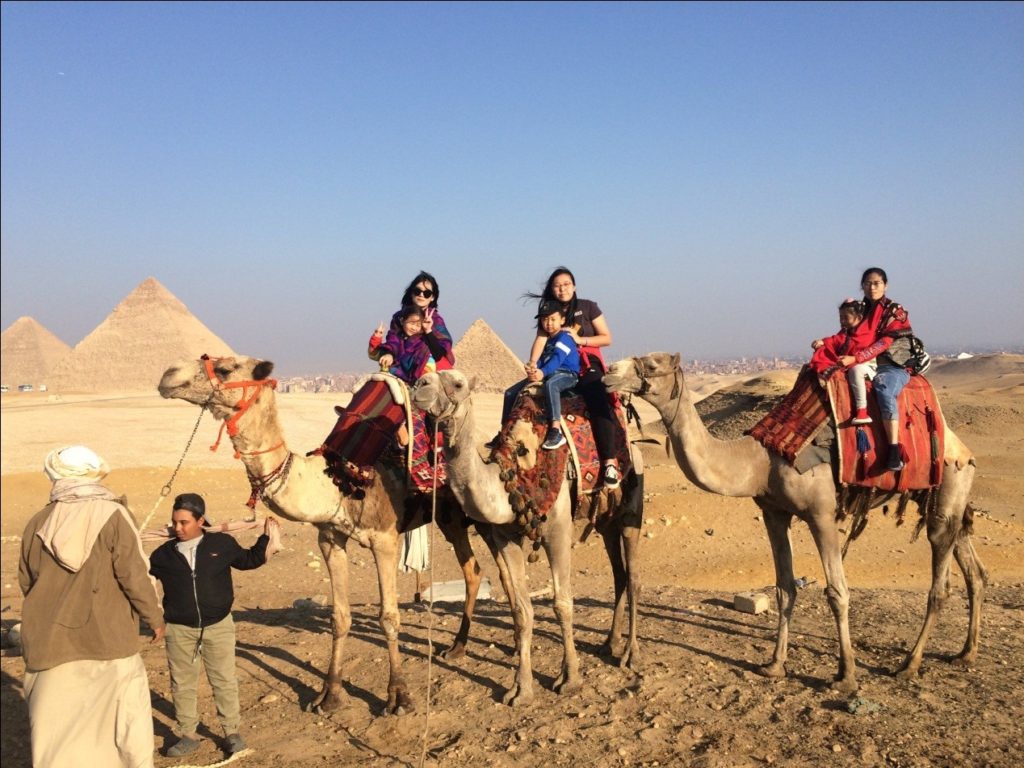 Riding Camel at Giza Pyramids